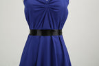 Sexy retro vermelho bolinhas vestido audrey hepburn vintage halter vestido 50s 6