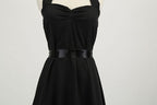 Sexy retro vermelho bolinhas vestido audrey hepburn vintage halter vestido 50s 6